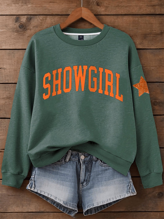 Women's Showgirl Print Music Fan Sweatshirt