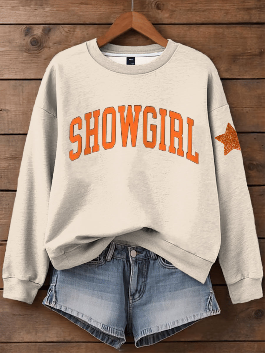Women's Showgirl Print Music Fan Sweatshirt