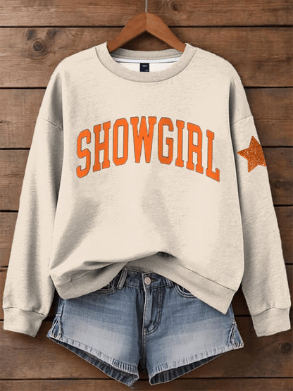 Women's Showgirl Print Music Fan Sweatshirt