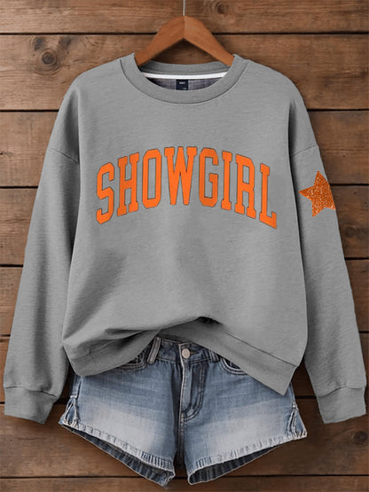 Women's Showgirl Print Music Fan Sweatshirt