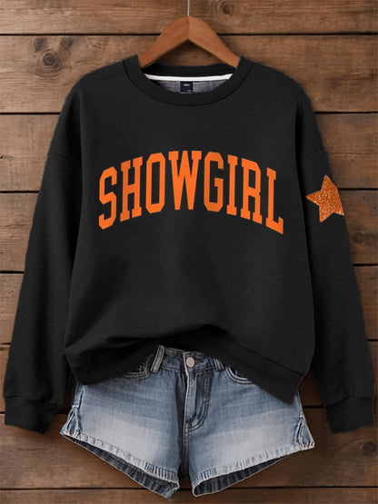 Women's Showgirl Print Music Fan Sweatshirt