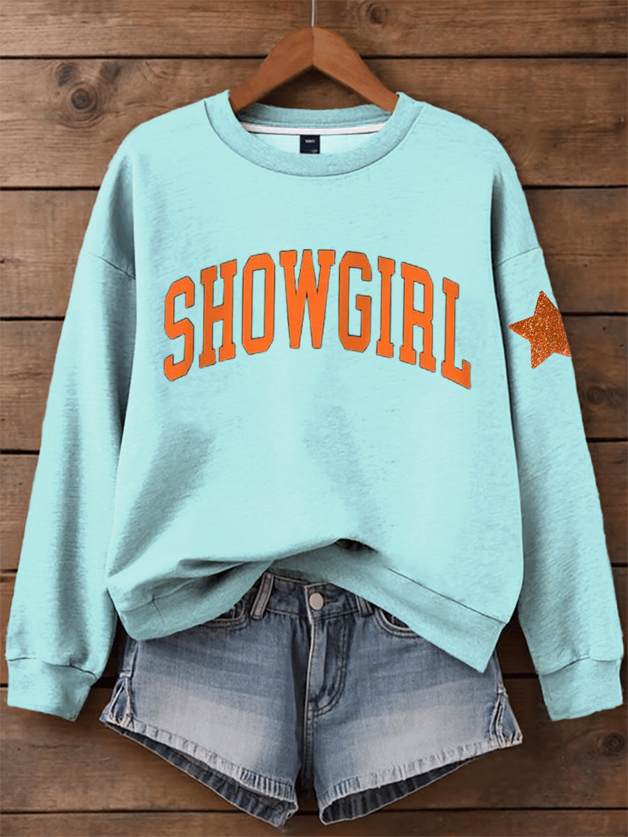 Women's Showgirl Print Music Fan Sweatshirt