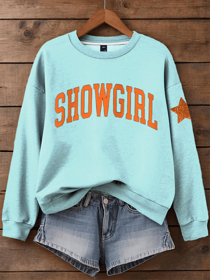Women's Showgirl Print Music Fan Sweatshirt
