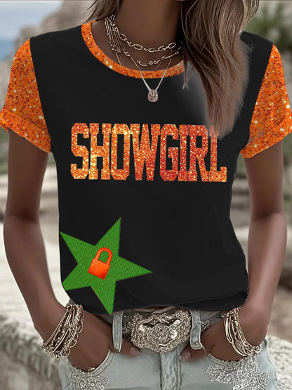 Women's Showgirl Short-sleeved T-shirt