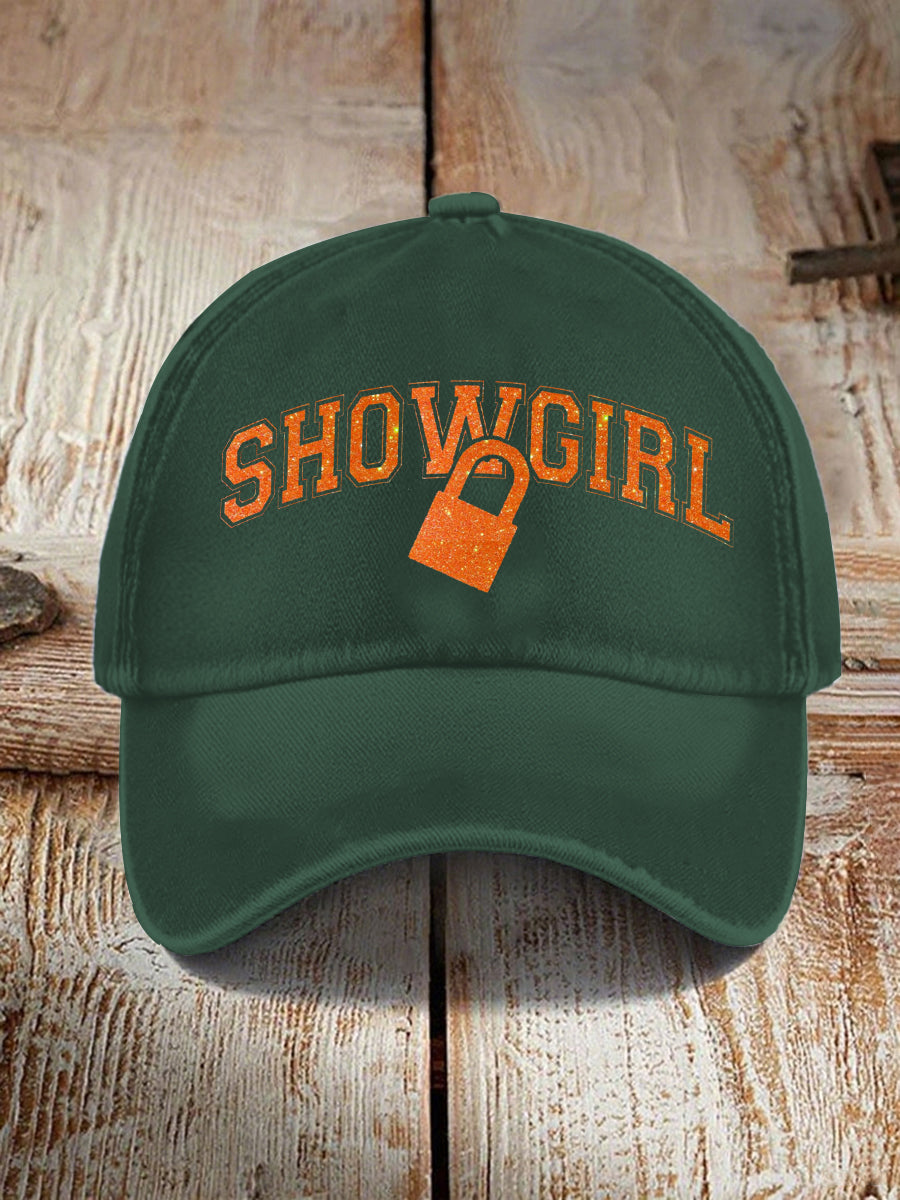 Unisex The Life of A Show Girl Fan Pink Print Hat