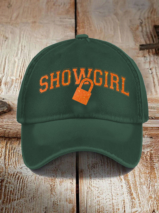 Unisex The Life of A Show Girl Fan Pink Print Hat