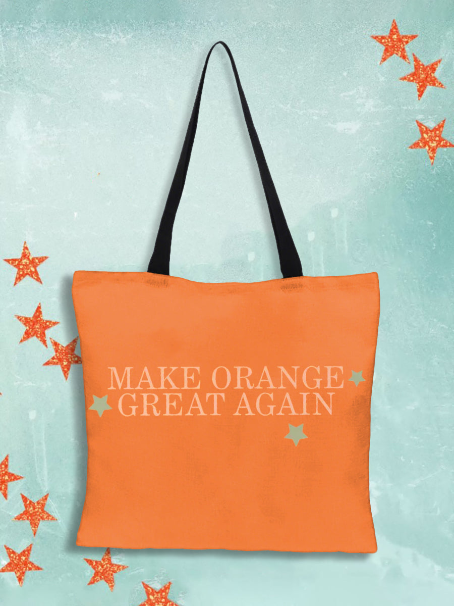 Unisex Showgirl Printed Music Fan Canvas Bag