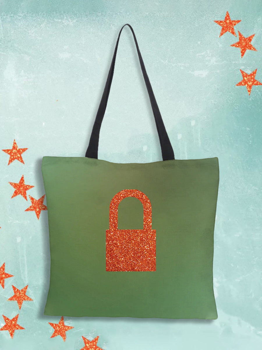 Unisex Showgirl Printed Music Fan Canvas Bag