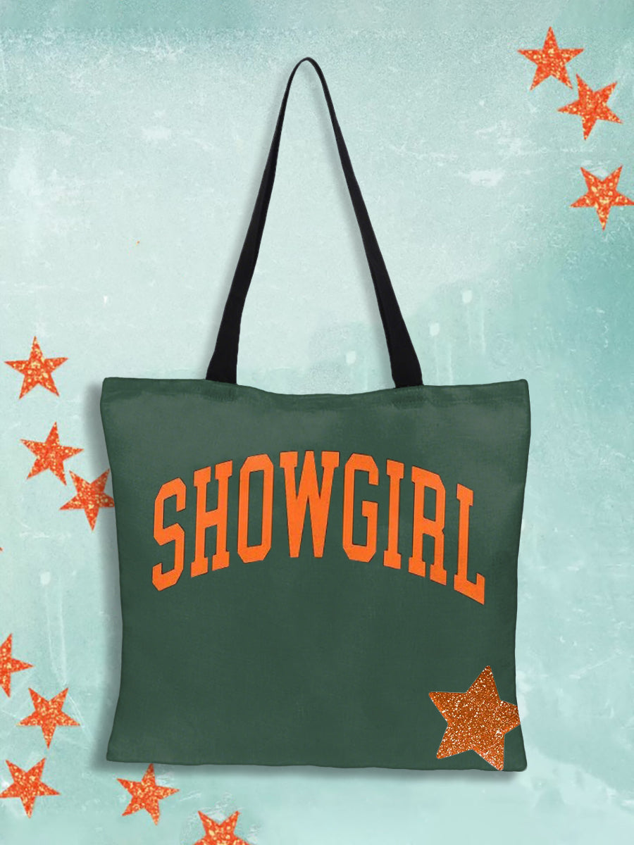 Unisex Showgirl Printed Music Fan Canvas Bag