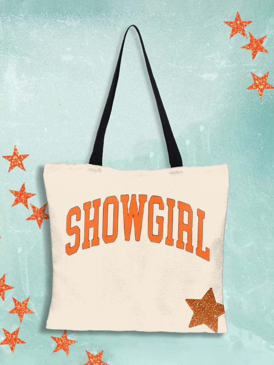 Unisex Showgirl Printed Music Fan Canvas Bag