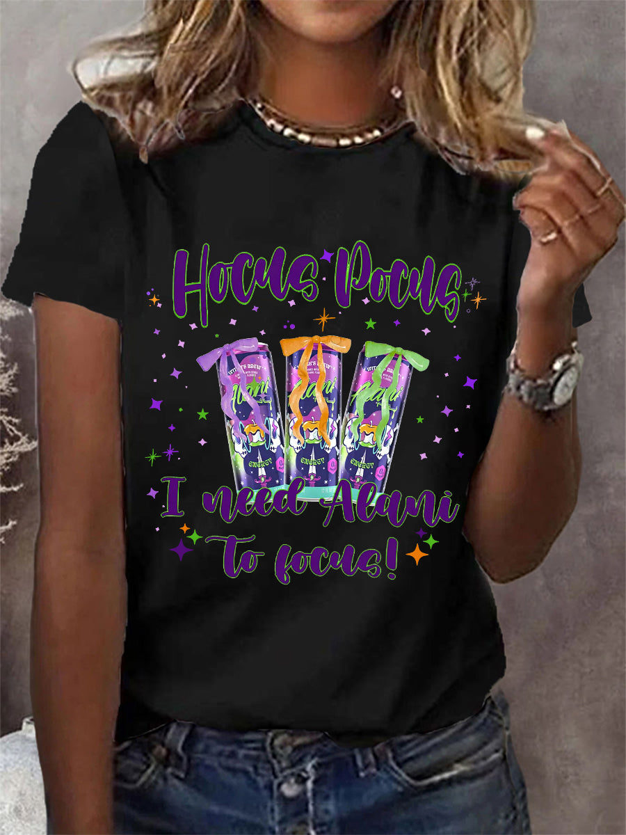 Women's Hocus Pocus I Need Alani To Focus Casual Tee