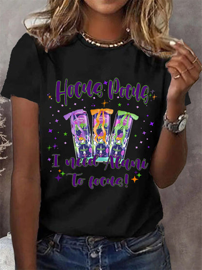 Women's Hocus Pocus I Need Alani To Focus Casual Tee
