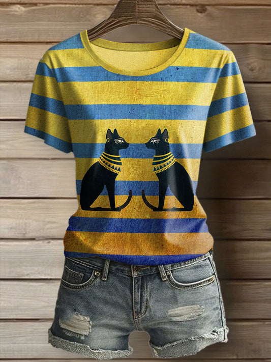 Women's Ancient Egyptian Cat T-Shirt