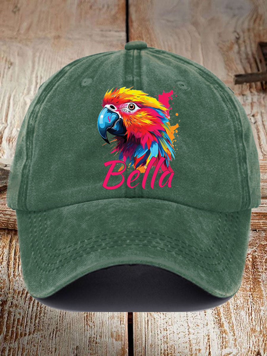 Unisex Jimmy Buffett Day Parrot Print Hat