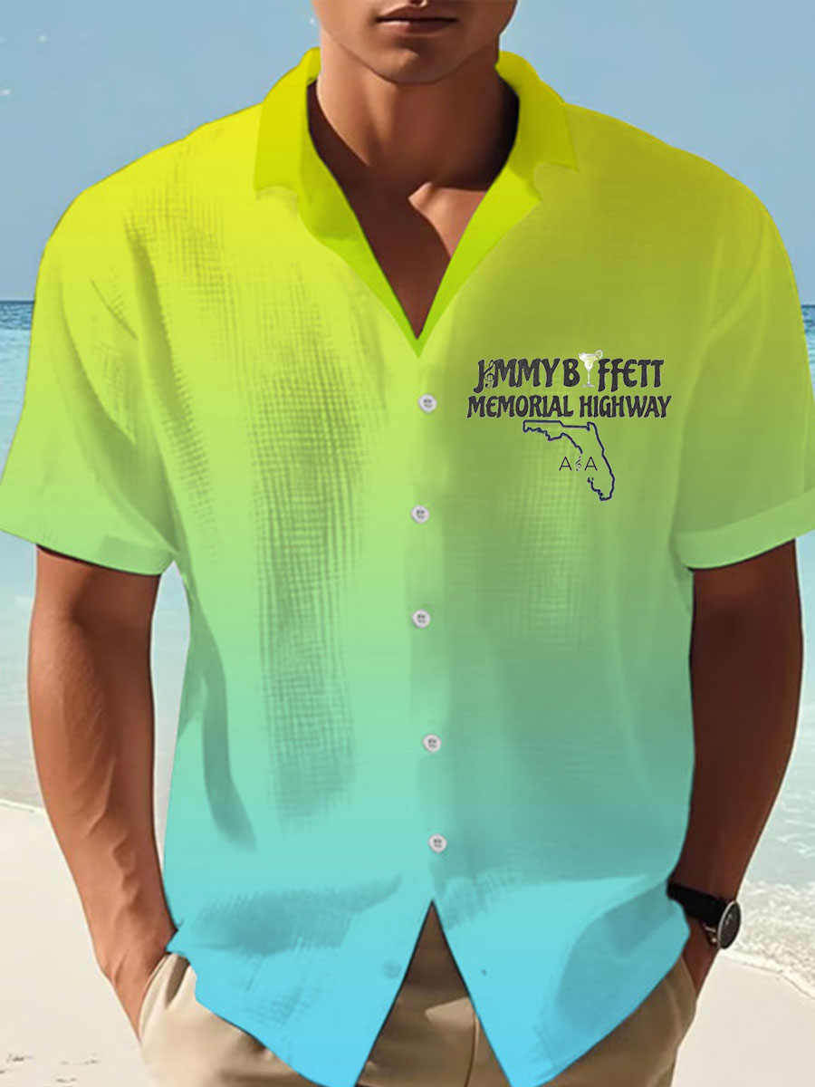 Men's Jimmy Buffett Day Waffle Shirt