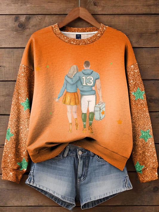 Women's Diva Engaged Era 8987 Karma Is The Guy Printed Sweatshirt
