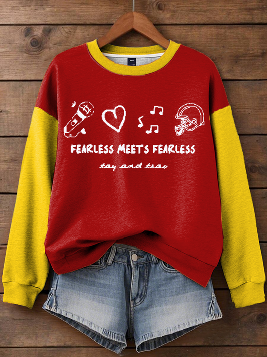 Women's Taylor Swift and Travis Kelce  Engagement Regular Sweatshirt