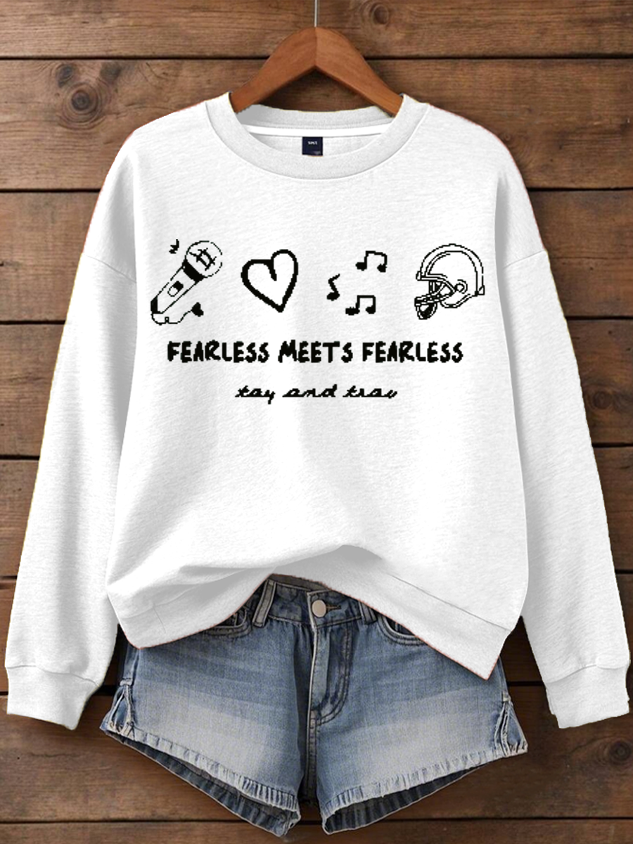 Women's Taylor Swift and Travis Kelce  Engagement Regular Sweatshirt
