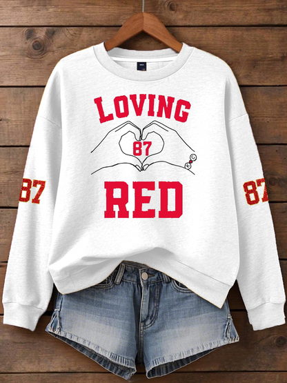 Women's Taylor Swift and Travis Kelce  Engagement Regular Sweatshirt