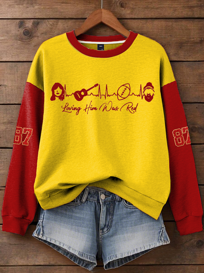 Women's Taylor Swift and Travis Kelce  Engagement Regular Sweatshirt