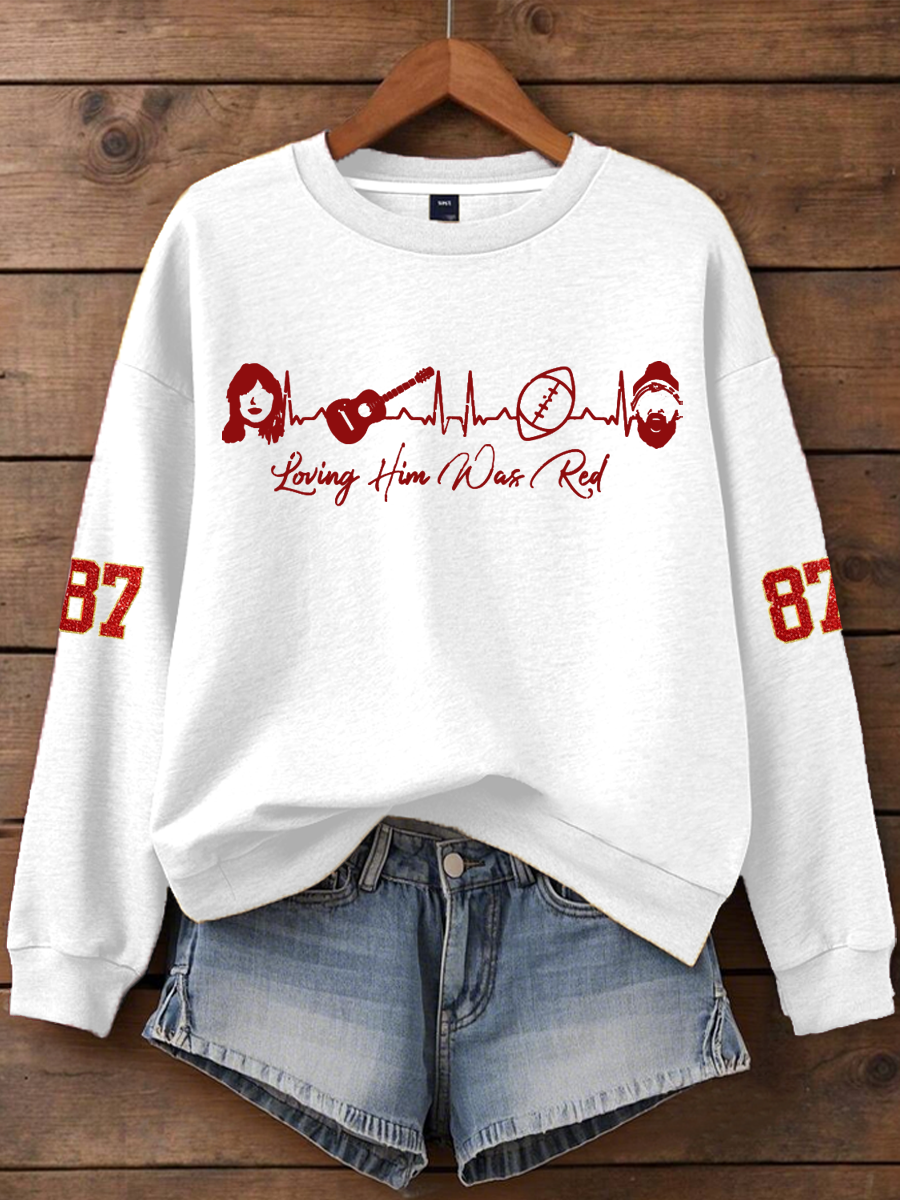 Women's Taylor Swift and Travis Kelce  Engagement Regular Sweatshirt