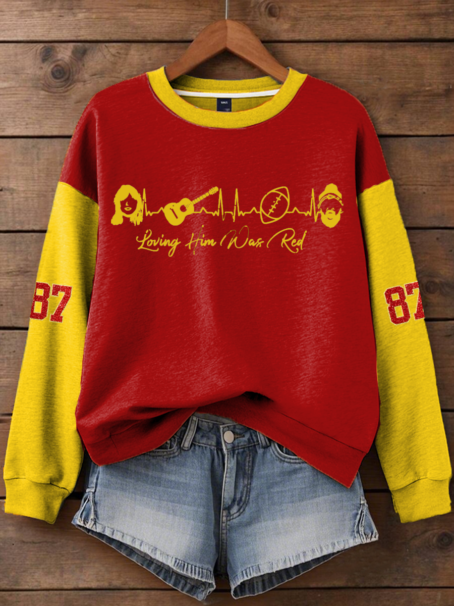 Women's Taylor Swift and Travis Kelce  Engagement Regular Sweatshirt