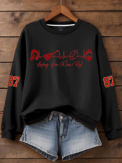 Women's Taylor Swift and Travis Kelce  Engagement Regular Sweatshirt