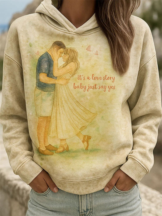 My Engagement Day Art Print Casual Hoodie