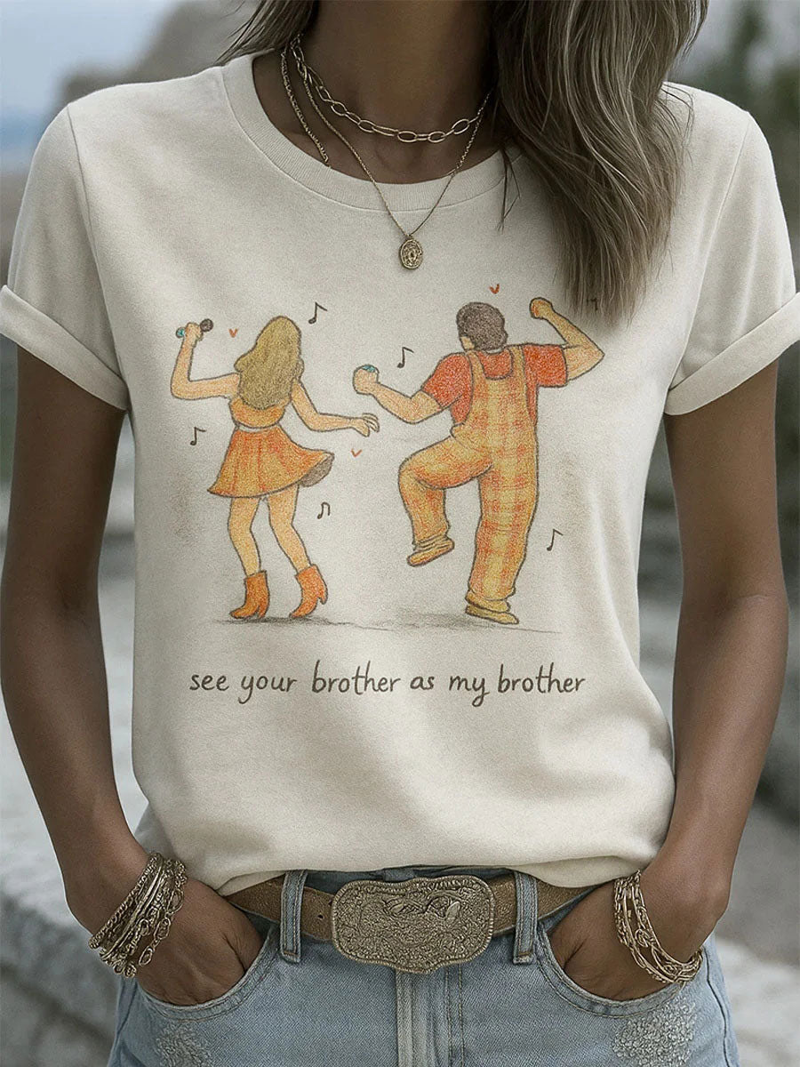 My Engagement Day Art Print Casual T-shirt
