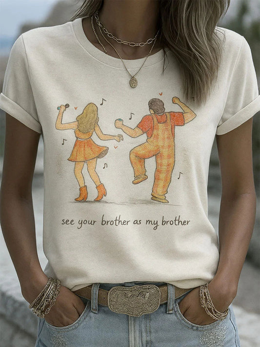My Engagement Day Art Print Casual T-shirt