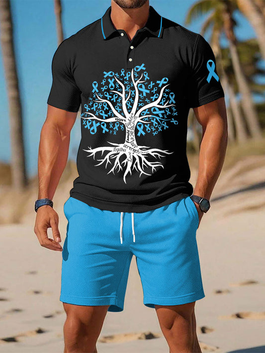 Men's Prostate Cancer Blue Ribbon Tree Sets