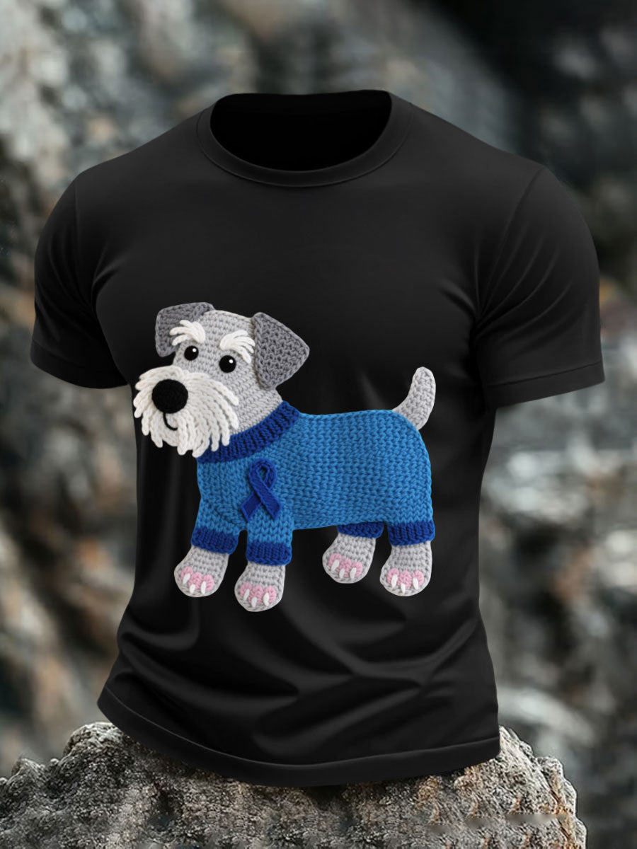 Men's Prostate Cancer Schnauzer T-Shirts