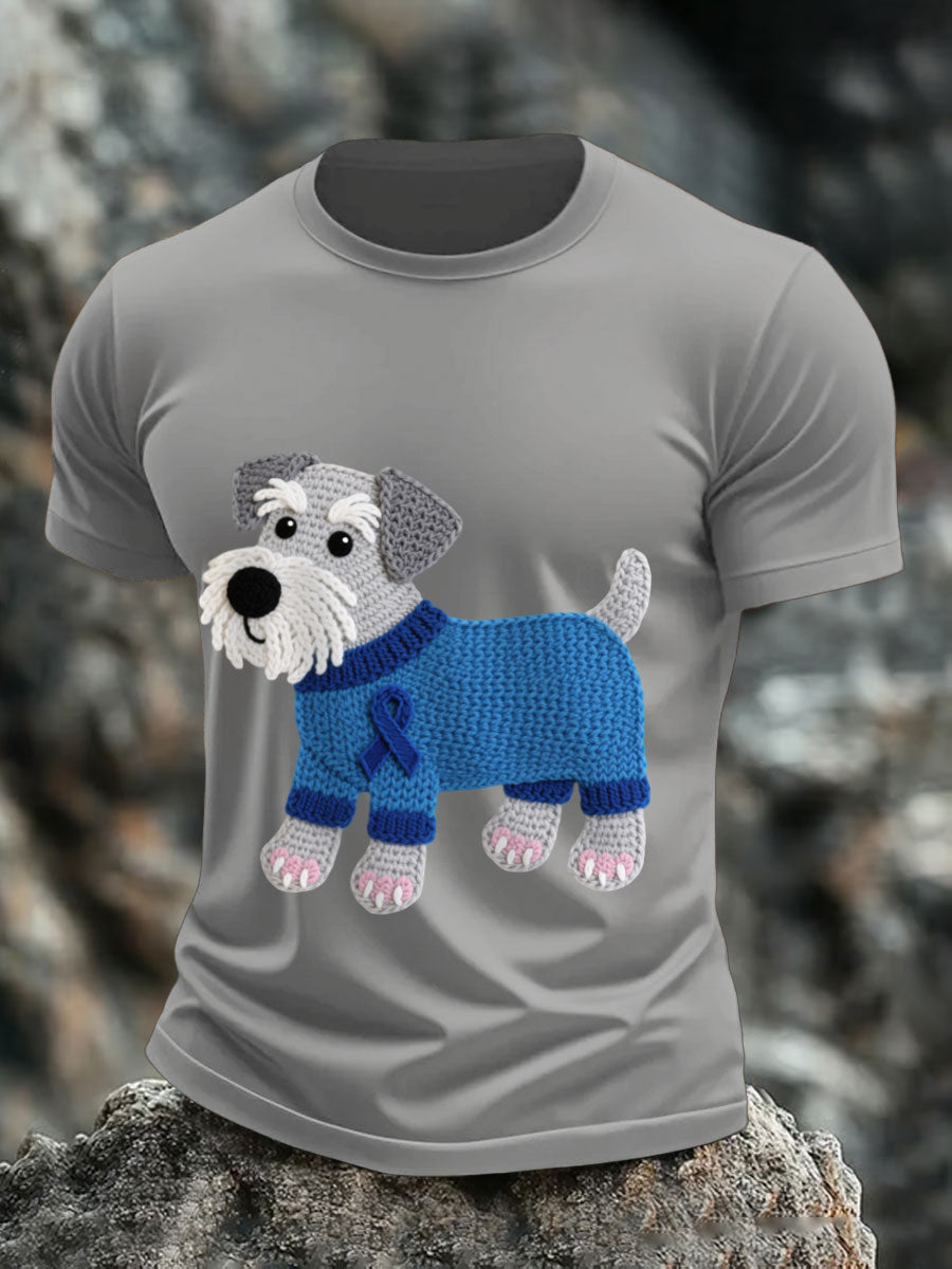 Men's Prostate Cancer Schnauzer T-Shirts