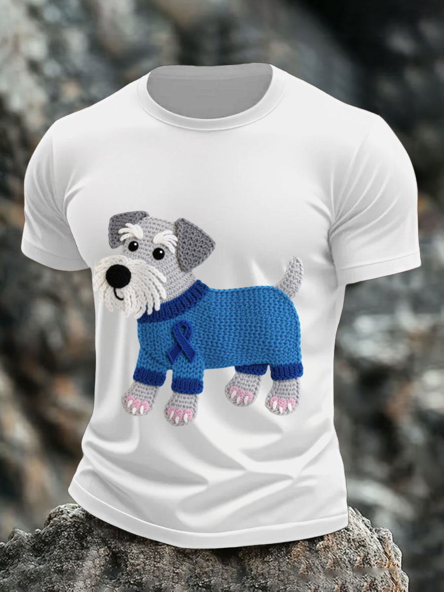 Men's Prostate Cancer Schnauzer T-Shirts