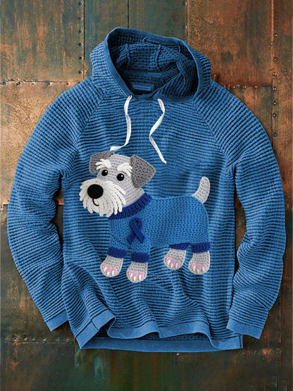 Men's Prostate Cancer Schnauzer Hoodie