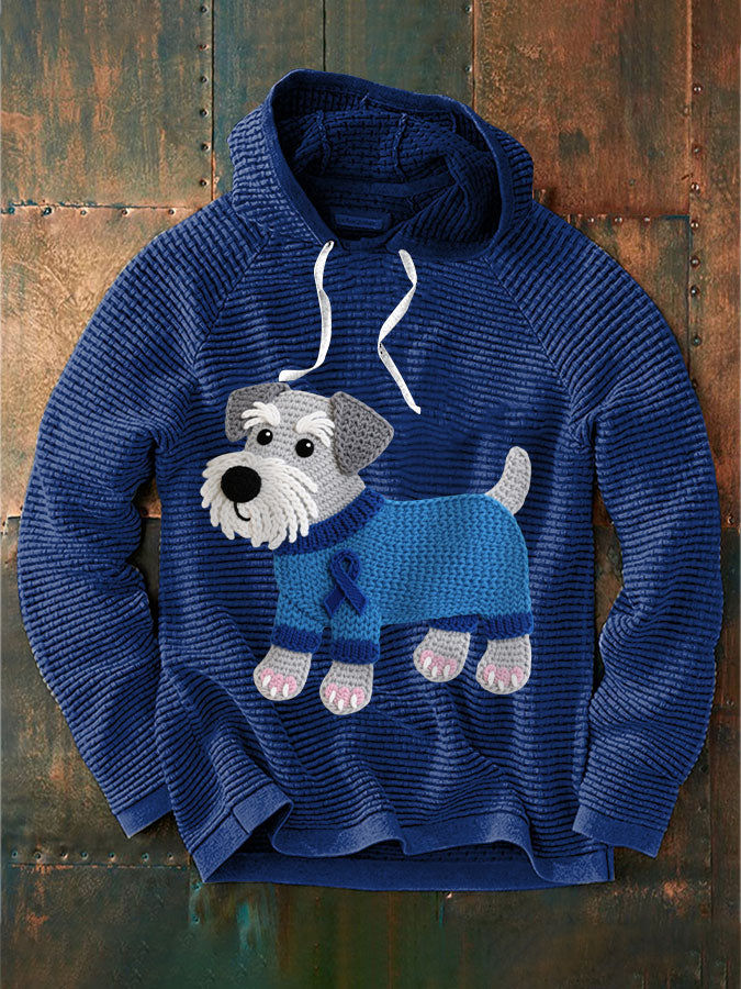 Men's Prostate Cancer Schnauzer Hoodie