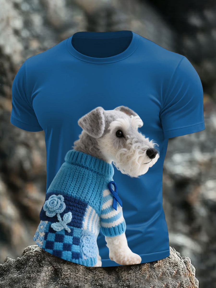 Men's Prostate Cancer Schnauzer T-Shirts