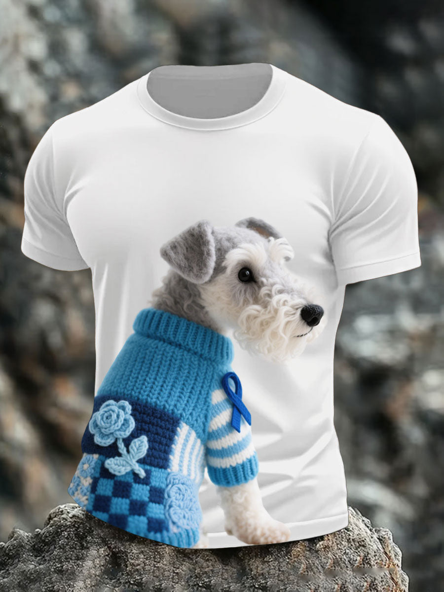 Men's Prostate Cancer Schnauzer T-Shirts