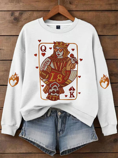 Women's My Engagement Day Art Print Casual Sweatshirt