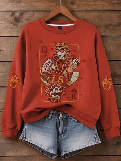 Women's My Engagement Day Art Print Casual Sweatshirt