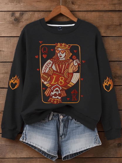 Women's My Engagement Day Art Print Casual Sweatshirt