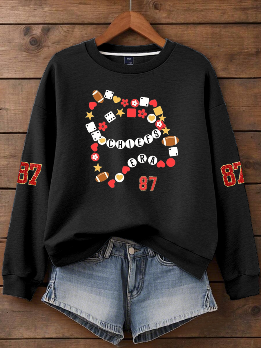 Women'sTaylor Swift and Travis Kelce  Engagement  Regular Sweatshirt
