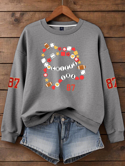 Women'sTaylor Swift and Travis Kelce  Engagement  Regular Sweatshirt