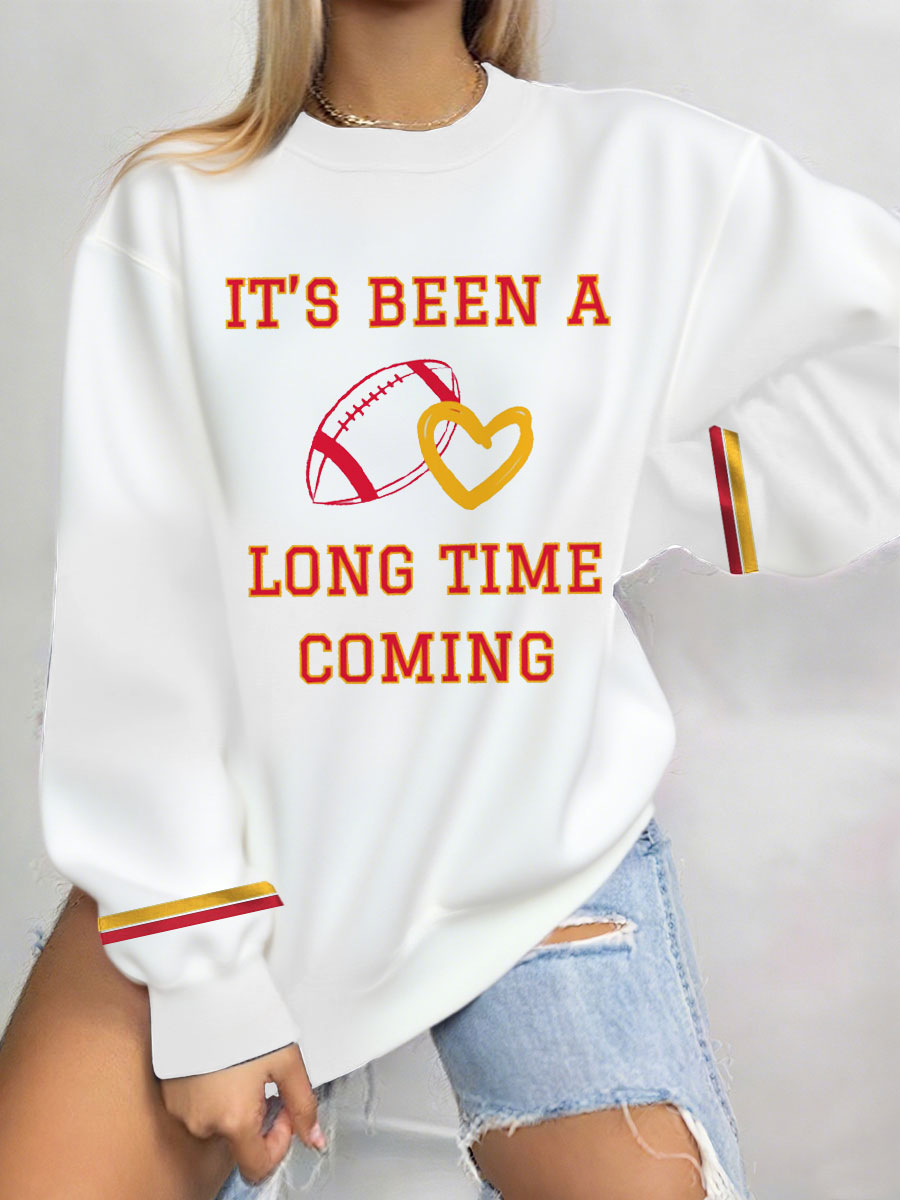 Women's 8789 Long Time Printed Sweatshirt