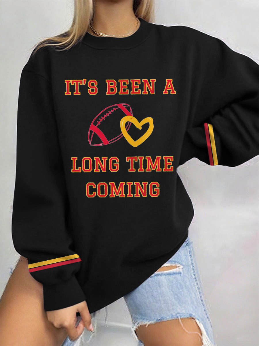 Women's 8789 Long Time Printed Sweatshirt