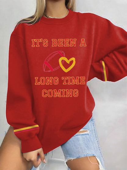 Women's 8789 Long Time Printed Sweatshirt