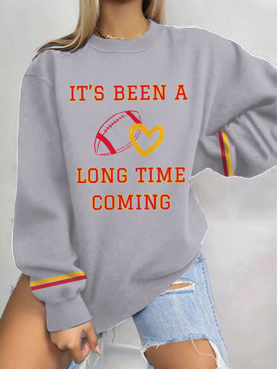 Women's 8789 Long Time Printed Sweatshirt