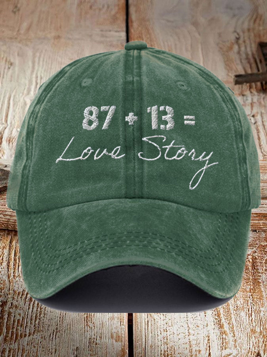 Unisex Taylor Swift and Travis Kelce  Engagement Design Print Hat