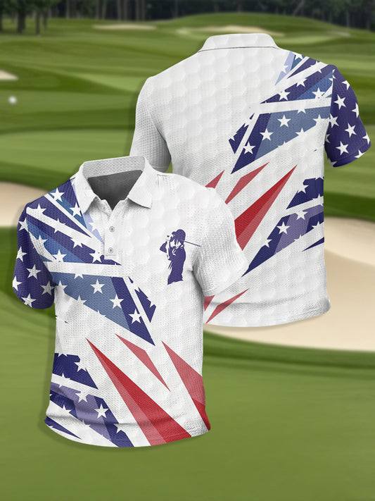Men's Golf Short Sleeve Waffle Shirt