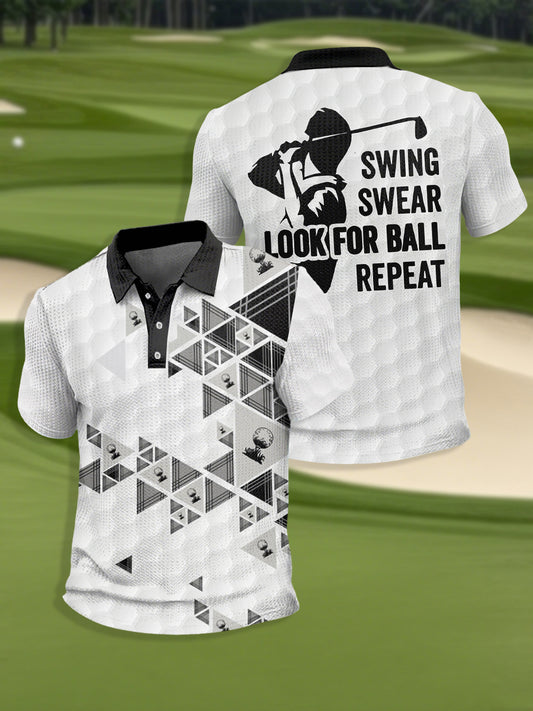 Men's Golf Short Sleeve Waffle Shirt